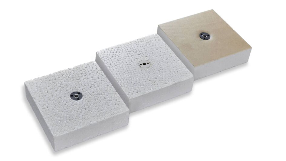 ROHAFORM® foam parts featuring in-mold integrated inserts.
